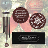 Snowflake Christmas Wind Chime with custom engraving